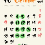 10月営業日カレンダー